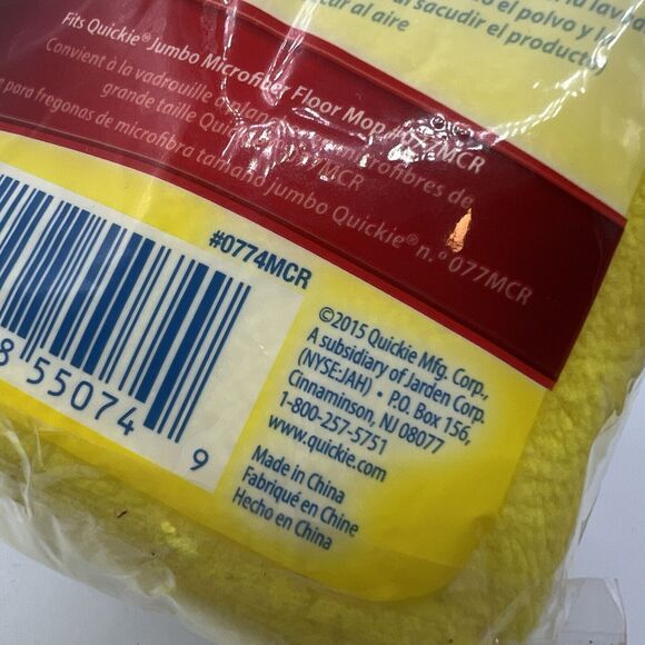 Quickie Clean Results Jumbo Microfiber Floor Mop Refill #007MCR NEW 2015 - Picture 6 of 6